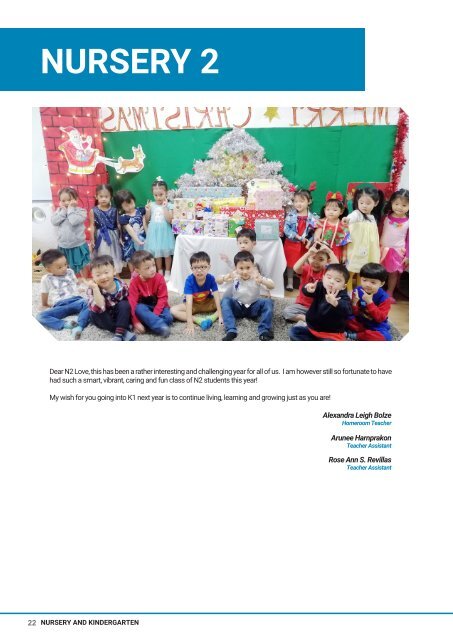 Nursery and Kindergarten Yearbook AY 2019-2020 (Pracha Uthit campus)