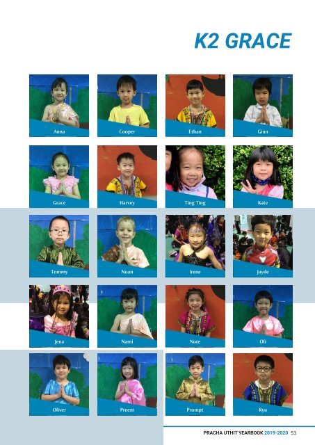 Nursery and Kindergarten Yearbook AY 2019-2020 (Pracha Uthit campus)