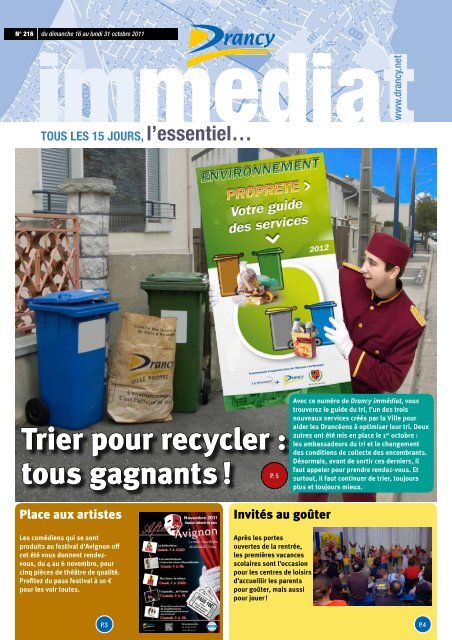 Trier pour recycler : tous gagnants ! - Drancy
