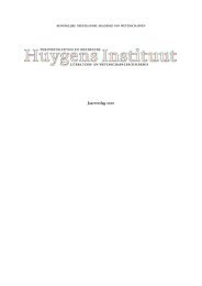Klik hier voor het jaarverslag over 2010 in - Huygens ING - KNAW