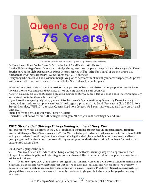 Lake Michigan SuRF Newsletter - LMSRF