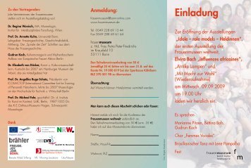 Einladung - womeninmuseum