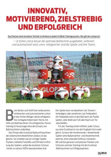 Globus EuroGoal - Ballwurfmaschinen für das Fußballtraining
