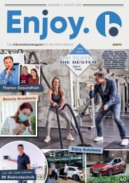 Enjoy. blickpunkt Ausgabe 5 | August 2020