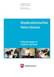 Niedersächsischen Heimgesetzes in leichter Sprache