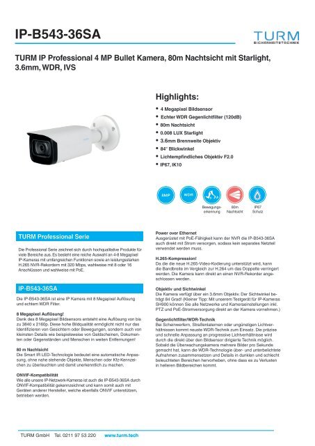 IP-B543-36SA Datenblatt