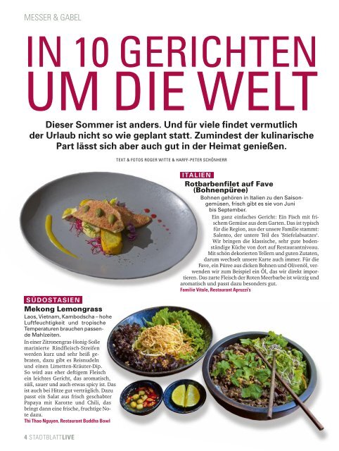 STADTBLATT live - Sommer 2020