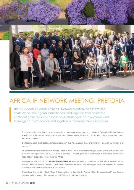 Adams Advisory - Africa Update 2020