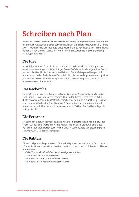 Handbuch Praktische Öffentlichkeitsarbeit in der Kinder - Die ...