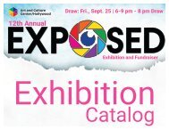 12th Annual Exposed Exhibition and Fundraiser Artist Catalog