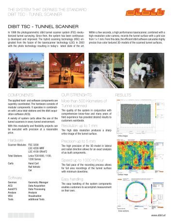 DIBIT TSC - TUNNEL SCANNER