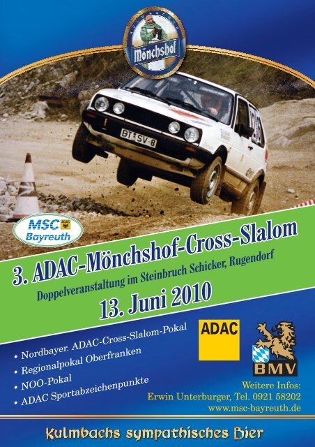 3. ADAC-Mönchshof-Cross-Slalom 13. Juni 2010 - MSC Bayreuth