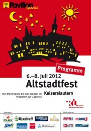 Altstadtfest in Kaiserslaute - Rpr1