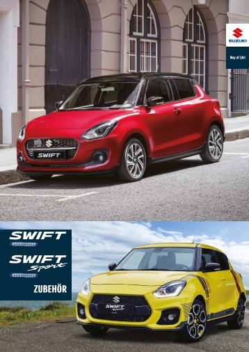 SWIFT HYBRID + SWIFT Sport HYBRID Zubehörprospekt 2021