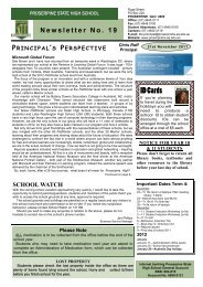 Newsletter No. 19 - Proserpine State High School