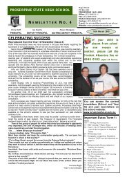 newsletter no . 4 - Proserpine State High School