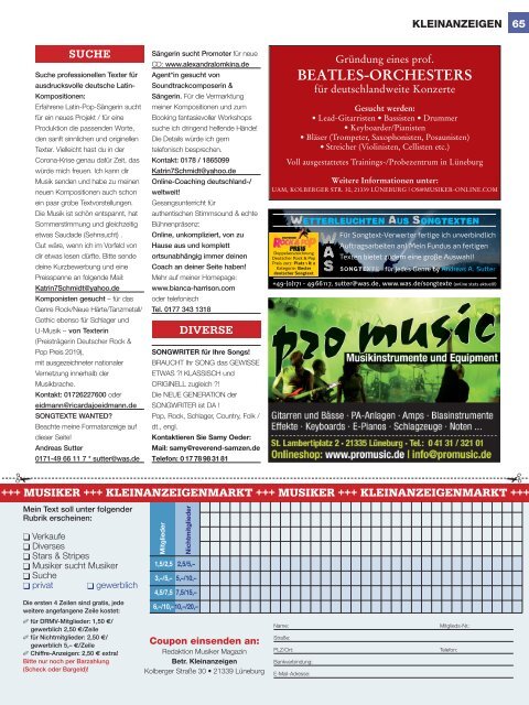 Musiker Magazin 2/2020