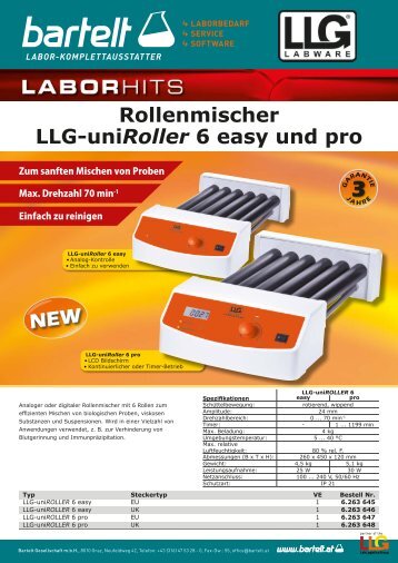 Laborhit: Rollermischer LLG-uniRoller 6 easy und pro