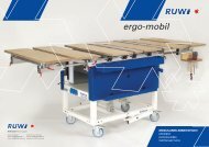 ergo-mobil MODULARER ARBEITSTISCH - RUWI