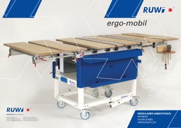 ergo-mobil MODULARER ARBEITSTISCH - RUWI