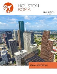 Houston BOMA Highlights Q3 2020