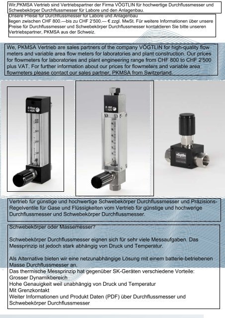 Durchflussmesser-und-Schwebekoerper-Durchflussmesser vom Lieferanten für  hochwertige und günstige Durchflussmesser für Labore und Industrie vom