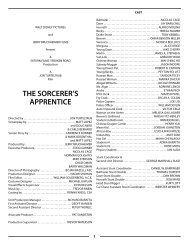THE SORCERER'S APPRENTICE - CHICAGO SCI-FI