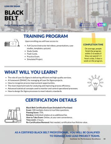 Baldrige Black Belt - Overview