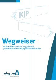 Wegweiser Ausbildung in Kinder - DGVT-Ausbildungsakademie