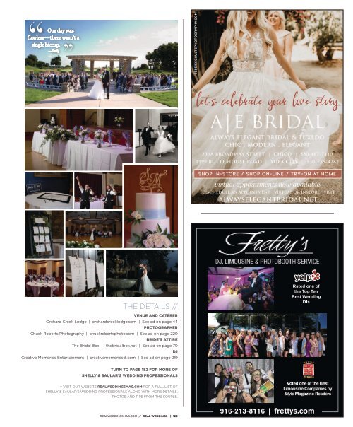 Real Weddings Magazine - Issue #27-F20-DIGITAL - The Best Wedding Vendors in Sacramento, Tahoe and throughout Northern California are all here