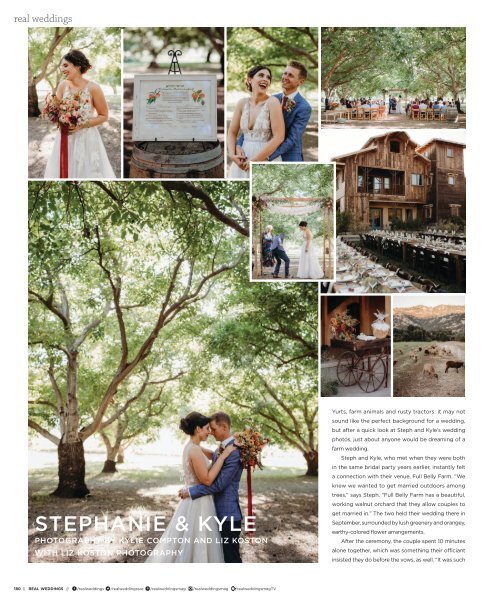 Real Weddings Magazine - Issue #27-F20-DIGITAL - The Best Wedding Vendors in Sacramento, Tahoe and throughout Northern California are all here