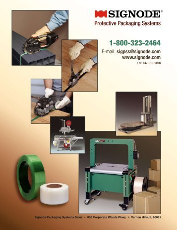 Signode Packaging Systems Sales catalog of protective packaging ...