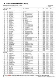26. Innsbrucker Stadtlauf 2010 - Badiasport