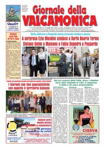 Il giornale della valcamonica Il giornale della valcamonica