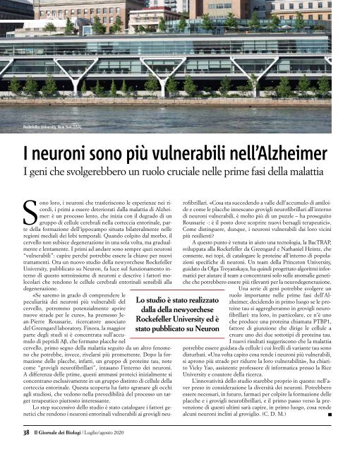 Il Giornale dei Biologi - N. 7