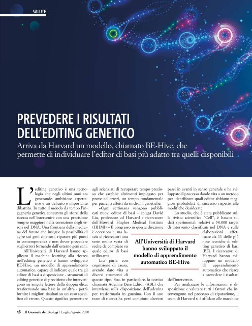 Il Giornale dei Biologi - N. 7