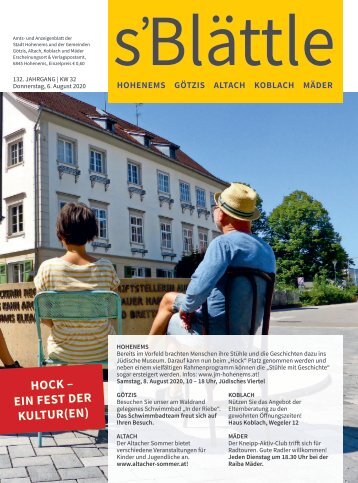 s'Blättle Nr. 32 - Do, 6. August 2020