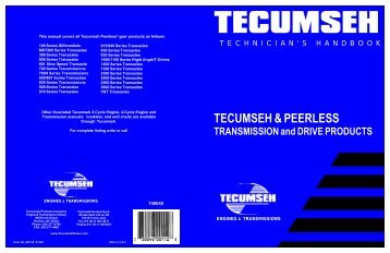 TECUMSEH & PEERLESS - Small Engine Suppliers