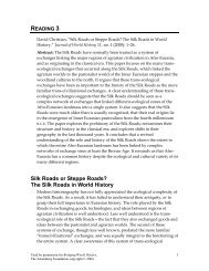 The Silk Road Anthony Pritchard