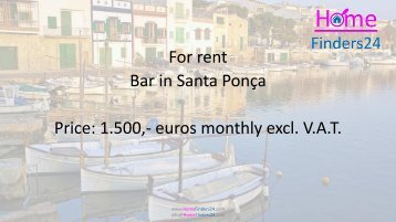 For rent, this well-known bar with terrace in the centre of Santa Ponsa, near the strip (LOC0016)