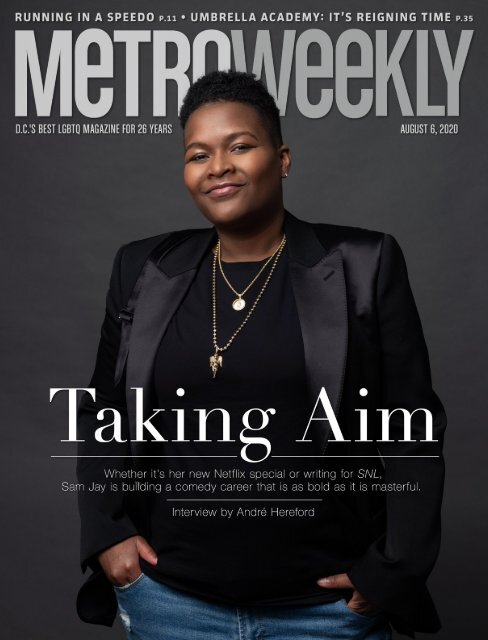 Sam Jay: Taking Aim - Metro Weekly, August 6, 2020