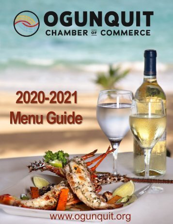 Ogunquit Menu Guide 2020!