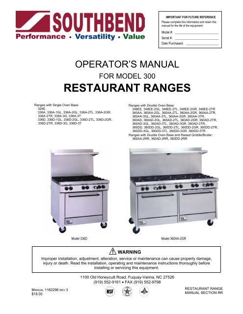 Southbend Range 1008745 Hood Orifice #45