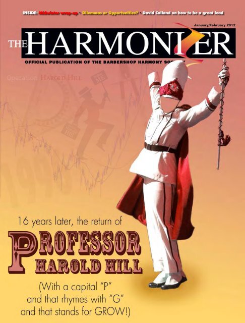 Operation HAROLD HILL - Ebiz - Barbershop Harmony Society