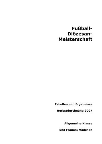 Fußball- Diözesan- Meisterschaft - DSG Wien