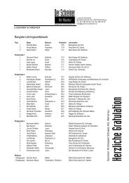 Rangliste zum Druckx - beim Verband der Luzerner Schreiner
