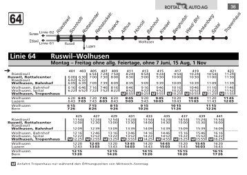 fahrplan einzelseiten