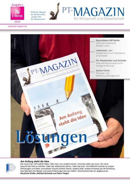 E-Paper PT-Magazin 07 2020 Lösungen