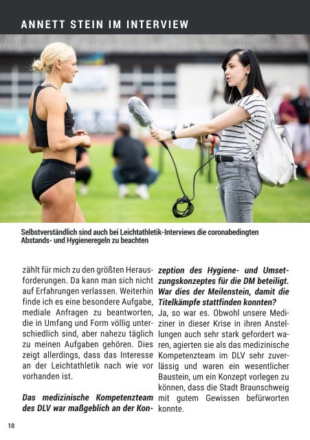 Das Programm zu den 120. Deutschen Leichtathletik-Meisterschaften in Braunschweig