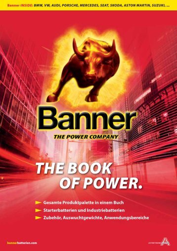 BANNER Gesamtkatalog THE BOOK OF POWER